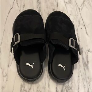 Puma Black Slide Sandals